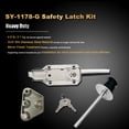 thumbnail image 2 of LOKORI Safety Latch Handle Kit, 304 Stainless Steel, Polished, 1 Pack, 2 of 10
