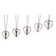 thumbnail image 2 of 925 Sterling Silver Soulmate Heart Necklace, Gift for Her, Large Pendant, Clear Cubic Zirconia Stone, 2 of 4