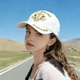 thumbnail image 4 of Gorra de béisbol vintage desgastada - Gorra ajustable de perfil bajo sin estructura para hombres y mujeres, tejido vaquero suave con visera curva, talla única para todos, 4 of 5