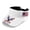 American Flag Torn Design, variant on Adjustable Sun Visor Cap for Sports Travel, Polyester Fabric Lightweight Sun Visor Hat, Rainbow Hearts Floral Pattern
