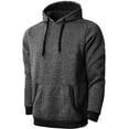 thumbnail image 2 of Ma Croix Men's Lightweight Marled Brushed Fleece Pullover Hoodie, 2 of 5