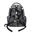 thumbnail image 3 of SEANATIVE Kids Bookbag School Backpack Large Capacity School Bag with Laptop Compartment, Front Pocket & Side Pockets for Children Teenagers, Soccer Cracked Stone Print, 3 of 7