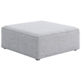 thumbnail image 1 of Meridian Furniture Cube Gris en Lin Durable Composant Modulaire, 1 of 3