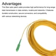 thumbnail image 4 of Unique Bargains 1Pcs 98.4Ft Single Mode Simplex Fiber Optic Patch Cable LSZH Fiber Jumper Optical SC/APC to SC/APC for Router Switches, 4 of 6