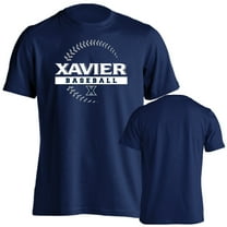 Xavier University Musketeers Baseball Seams Logo Short Sleeve T-Shirt