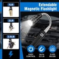 thumbnail image 5 of DAYBETTER Magnetic Pickup Tool with LED Lights, 22" Telescoping Magnet Flashlight, Cool Gadget Gifts for Men, Husband (Black), 5 of 7