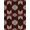 Red, Pattern 18, variant on ODIKA 8'x10' Washable Area Rug Pile Shaped Contemporary Rectangular Panel Neutral Abstract Minimalist for King Size Bedroom Under Bed, Master Suite, Non-Shedding, Easy Care