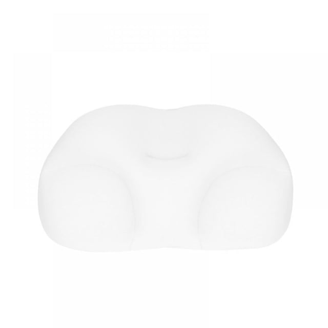 Almohada de microperlas, almohada pequeña tipo puf para viajar y dormir de lado, almohada cervical con memoria de espuma 3D con funda, tacto suave y fresco, hipoalergénica, almohada de apoyo para la