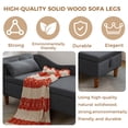 thumbnail image 6 of LEHZROAJ Velvet Chaise Lounge Indoor with Storage, Tufted Lounger Chair with Support Pillow, Long Sleeper Sofa for Bedroom, Living Room, Black, 6 of 11