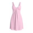 thumbnail image 6 of Bovxnpu Nightgowns for Women Sleepshirts Nightdress Women's Sleeveless V Neck Robe Summer Lace Short Nightgown Loungewear Sleepwear, 6 of 8