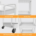 thumbnail image 6 of 4 Tier Rolling Utility Cart with Drawer,REBECAT Utility Cart Made of Multifunctional Storage Organizer Tool for Kitchen,Bathroom,Living Room,Office(Gray), 6 of 6