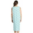 thumbnail image 3 of Just Love Short Sleeve Nightgown Sleep Dress for Women (Blue - Floral Medallion, X-Large), 3 of 3