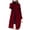 Wine, variant on IROINNID Women's Autumn Warm Mid-Long Coat Peter Pan Collar Solid Color Trench coat Long Sleeve Outwear, Black