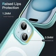 thumbnail image 4 of JETech Magnetic Case for iPhone 15 6.1-Inch Compatible with MagSafe, Translucent Matte Back Slim Shockproof Phone Cover (Bright Blue), 4 of 6