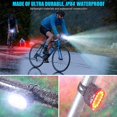 thumbnail image 2 of Bike Lights Set, USB Rechargeable Bicycle Lights, Ultra Bright LED Cycle Light Front and Back Rear Light, IPX5 Waterproof Mountain Road Cycling Headlight and Taillight Set, 2 of 8