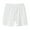 White, variant on Lopecy-Sta Middle Aged Elderly Girls Men's Cotton Summer Casual Shorts Ultra Soft High Waist Sport Shorts