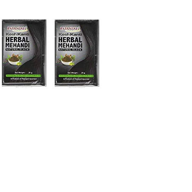 Patanjali . Natural Black Hair Colour, 20 g - Pack of 2 Patanjali . Natural Black Hair Colour, 20 g - Pack of 2
