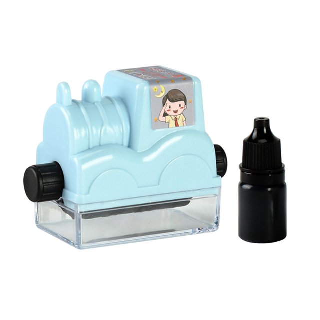 Roller Stamp Roller Digital Teaching Stamp Enseñanza Matemáticas Práctica Preguntas 1-100 Aritmética Matemáticas Sello para Escuela Multiplicación azul Gloria Sello digital de rodillos