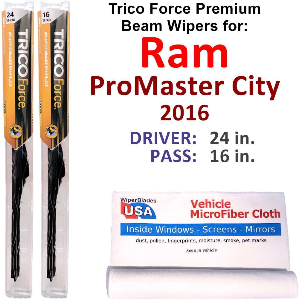 2016 Ram ProMaster City Performance Beam Wipers (Set of 2)