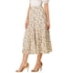 thumbnail image 4 of Falda Floral de Chiffon para Mujeres Inspire Chic, A-line, Larga, con Volantes en Capas, Boho, Verano, Midi, Talla 3XL, Blanca, 4 of 6