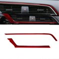 thumbnail image 2 of ABS Red Carbon Fiber Middle Outlet Cover Trim Decor Sticker for 10Th Gen 2016 2017 2018 2019(LHD), 2 of 5