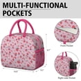 thumbnail image 3 of Sac à Lunch Mignon pour Amateurs de Fraises Design Fruits et Fleurs Kawaii Sac Isotherme Réutilisable, 3 of 6