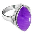 thumbnail image 3 of 925 Sterling Silver Ring Natural Amethyst Handmade Jewelry, 3 of 10