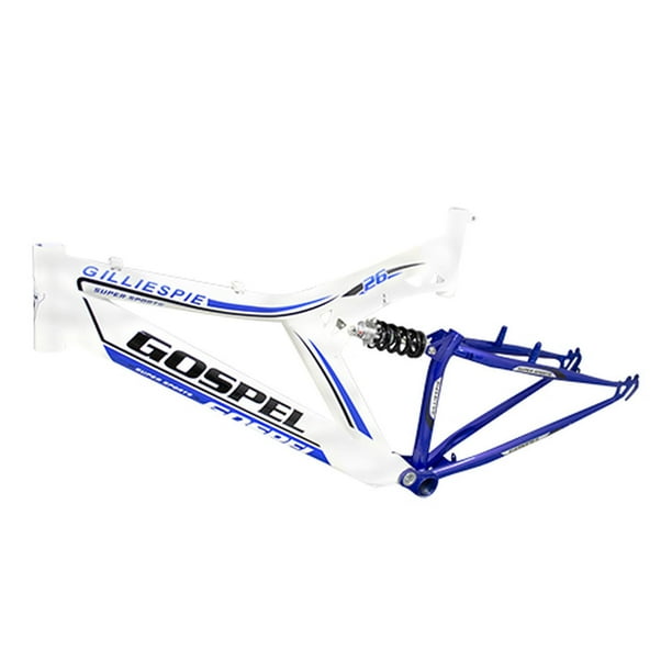 Cuadro Bicicleta Rodada 26 Montaña Suspension Blanco Gospel Gospel