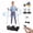 Black-23 x 13 x 4.92", variant on SONITU Vibration Plate Machine, Whole Body Vibrating Plates for Weight Loss,330 Lbs Capacity, with 2 Loops, 5 Resistance Bands & Remote Control