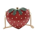 thumbnail image 2 of fenteer Girls Strawberry Purse Casual Cute Clutch Evening Bag Wallets Pouch Fruit Shaped, 2 of 8