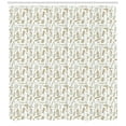thumbnail image 3 of Ambesonne Neutral Color Shower Curtain, Hair Styling Tools, 69"Wx70"L, Pale Teal and Pale Sepia, 3 of 3