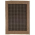 thumbnail image 2 of Couristan Recife Checkered Field Indoor / Outdoor Area Rug, Black- Cocoa, 3'9" x 5'5", 2 of 10