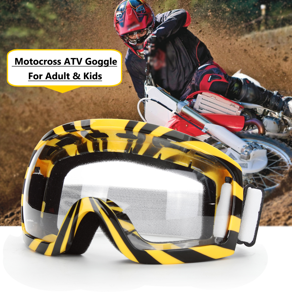 Motorcycle Motocross Adult Goggles Dirt Bike Racing ATV Off Road