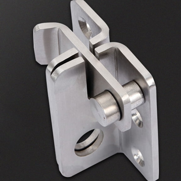 BESTYASH Sliding Door Lock Stainless Steel Plated Silver for Safety and Durability 2Sets