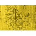 thumbnail image 1 of Ahgly Company Machine Washable Indoor Rectangle Abstract Yellow Contemporary Area Rugs, 8' x 10', 1 of 4