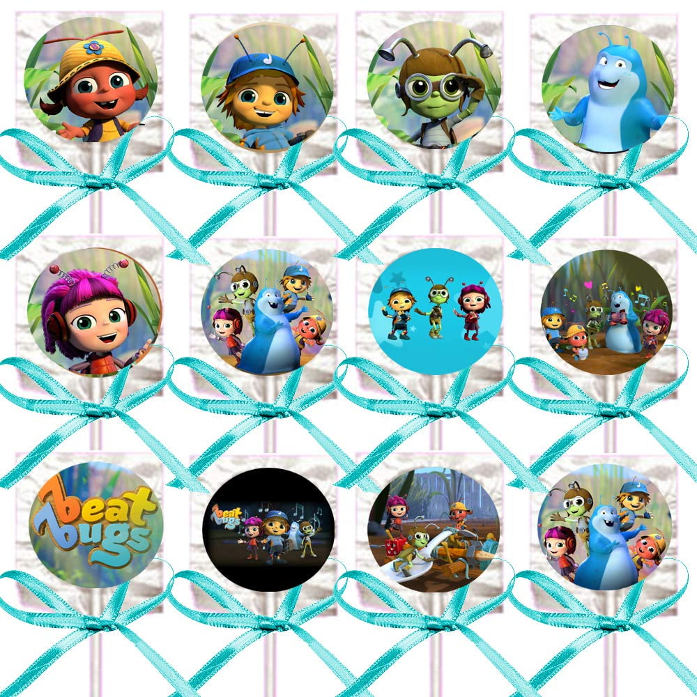 Beat Bugs Lollipops Party Favors Decorations 12 - Lollipops w/Turqoise ...