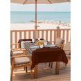 thumbnail image 2 of Outdoor Tablecloth with Umbrella Hole for Patio/Picnic/Party/Camping, Red Brown Gourd Waterproof Table Cloth Rectangle Table Cover Washable, Modern Abstract Art Geometric (52"x 70"), 2 of 9