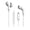 White, variant on XYST Wired In-Ear Earphones with In-Line Microphone/Remote and USB-C Connector, XYS-EBTC15 (Black) XYS-EBTC150BK
