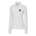 thumbnail image 2 of Women's Cutter & Buck White FIU Panthers Traverse Stretch Quarter-Zip Pullover Top, 2 of 3