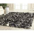 thumbnail image 3 of SAFAVIEH Rio Dallas Geometric Polyester Shag Area Rug, Dark Grey/Multi, 5' x 8', 3 of 8