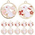 thumbnail image 3 of 6Set Cute Animal Charms Rabbit Pendants for DIY Projects Women Christmas Easter Gifts Pink Red Multi, 3 of 8
