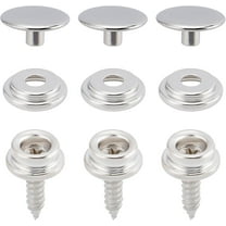 30 Sets 5/8 Stainless Steel Marine Grade Snap Button Canvas Snaps Kit Fastener Screw Mental with 3 pcs in Upholstery Snaps for Boat Canvas Carpet Cover