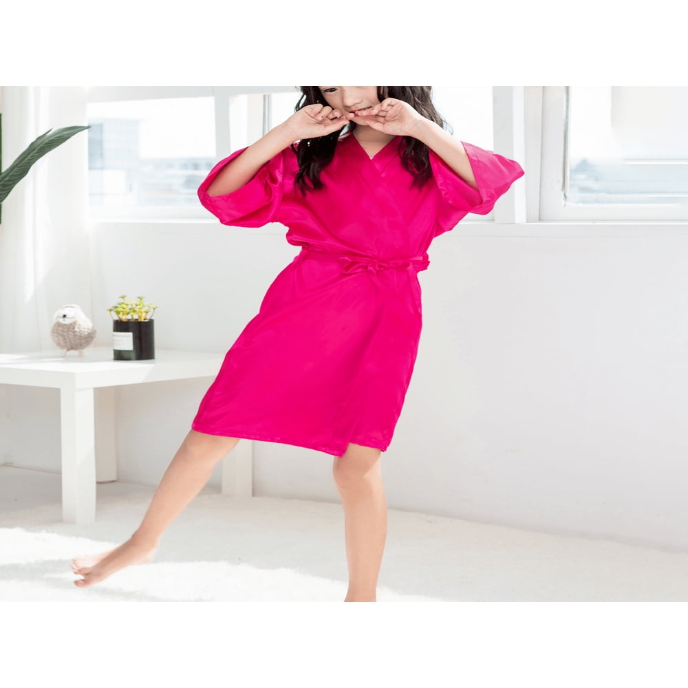 Girls long robe hot sale