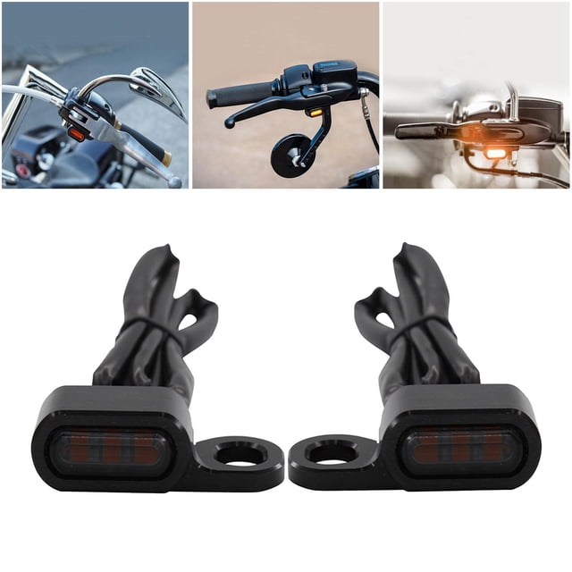 Luz Indicadora de Señal de 2 Piezas para Touring - Humo negro Yotijar Señales de giro de la motocicleta