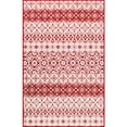 thumbnail image 2 of BERTHMEER 6'X9' Christmas Rug Boho for Living Room Bedroom Dining Room Laundry Washable Non-slip Holiday Area Rug,Red&White, 2 of 5
