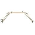 thumbnail image 3 of Berenice 13/16" Double Bay Window curtain rod Adjustable 20"-36", 38"-72" - Antique Brass,(ABay-93-4D), 3 of 4