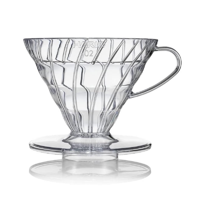 Hario V60 Gotero de café de plástico, 02, transparente