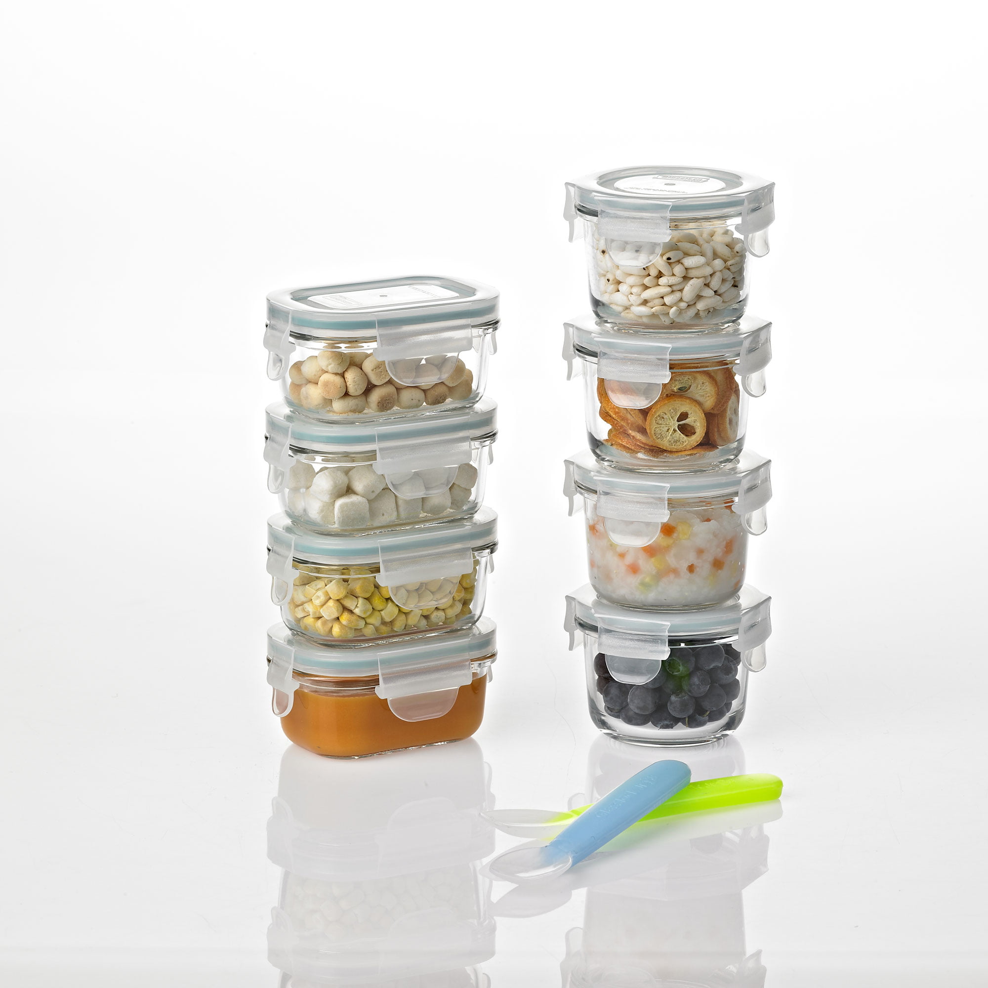 Glasslock Mini 5 and 7 Ounce Tempered Glass Food Storage Container Set, 8  Pieces, 1 Piece - Fry's Food Stores