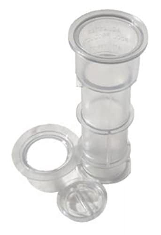 AquaStar US100 7-1/2" Umbrella Stand with Sleeve and Center Cap, Clear