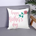 thumbnail image 3 of YAOMOBB Pillow Cover Happy Mother's Day Pillowcase Soft Letters Design Zipper Closure Festival Gift, 3 of 6
